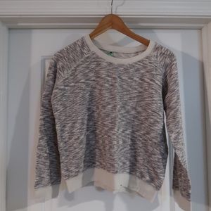 Honeydew Grey and Creme Sweatshirt
